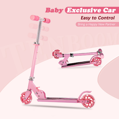 CE Foldable Girls Kick Scooters 685mm Adult Two Wheel Scooter