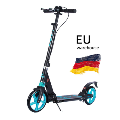 Foot 100KGS Foldable Two Wheel Kick Scooter 900mm Aluminum Alloy Scooter